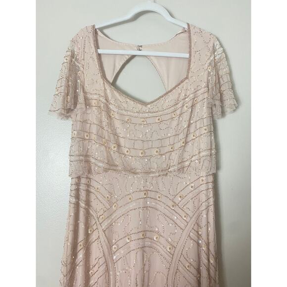 NWT ADRIANNA PAPELL DRESS GOWN 16 MOTHER OF THE BRIDE EVENING FORMAL WEDDING - Picture 7 of 16